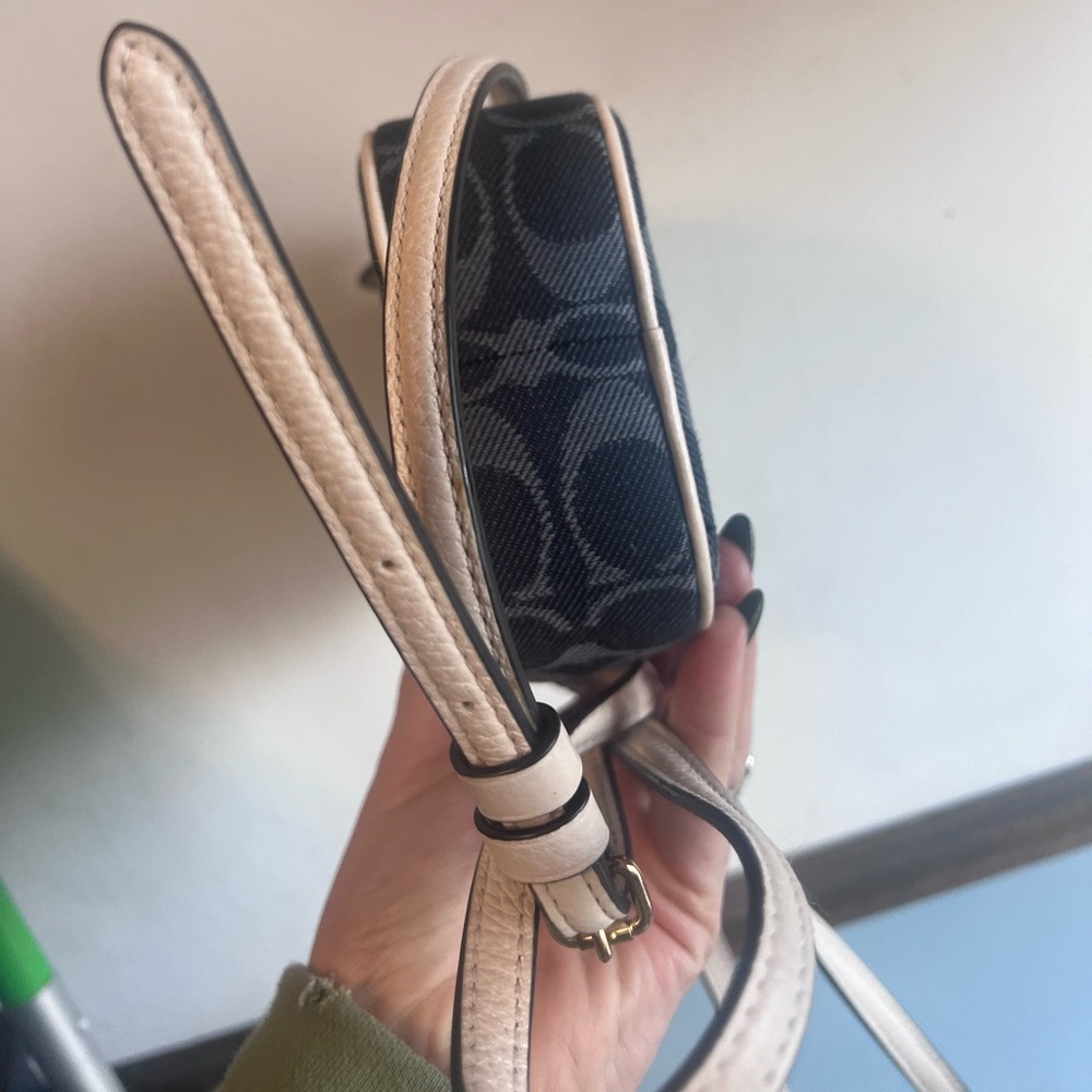 Coach North/South Crossbody In Signature Jacquard denim style - Picture 10 of 14